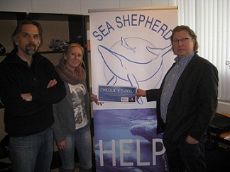 WWAR steunt Sea Shepherd Nederland met € 5.000,-